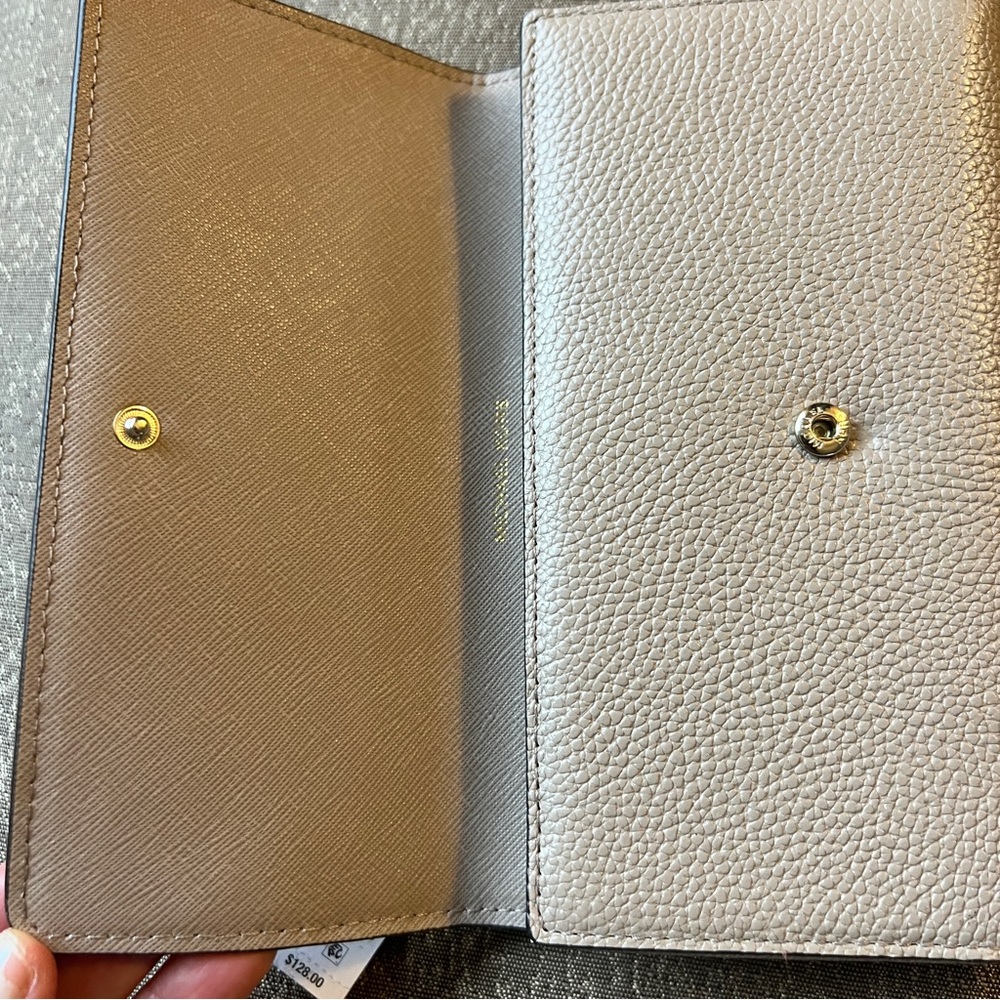Michael Kors Large Trifold Leather Wallet Money Pieces Truffle 32F8TF6E3L - Picture 5 of 9